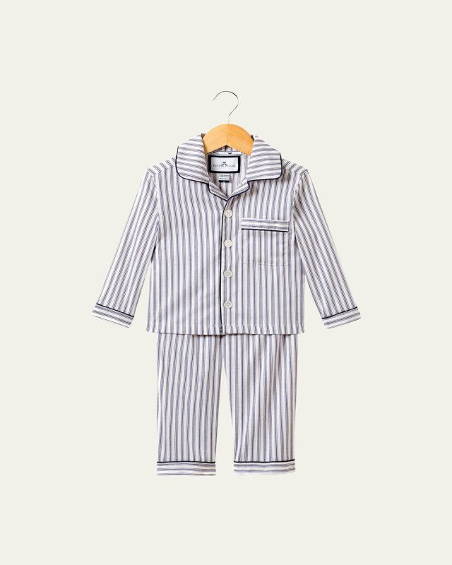 French Ticking Pajama Set, Size 2-10